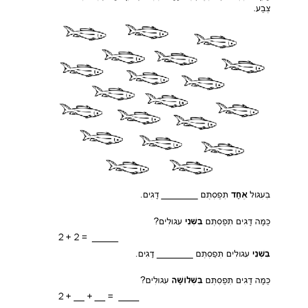 לוח הכפל של 2 – דפי עבודה ותרגילים להדפסה