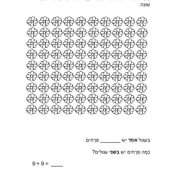 לוח הכפל של 9 – דפי עבודה ותרגילים להדפסה